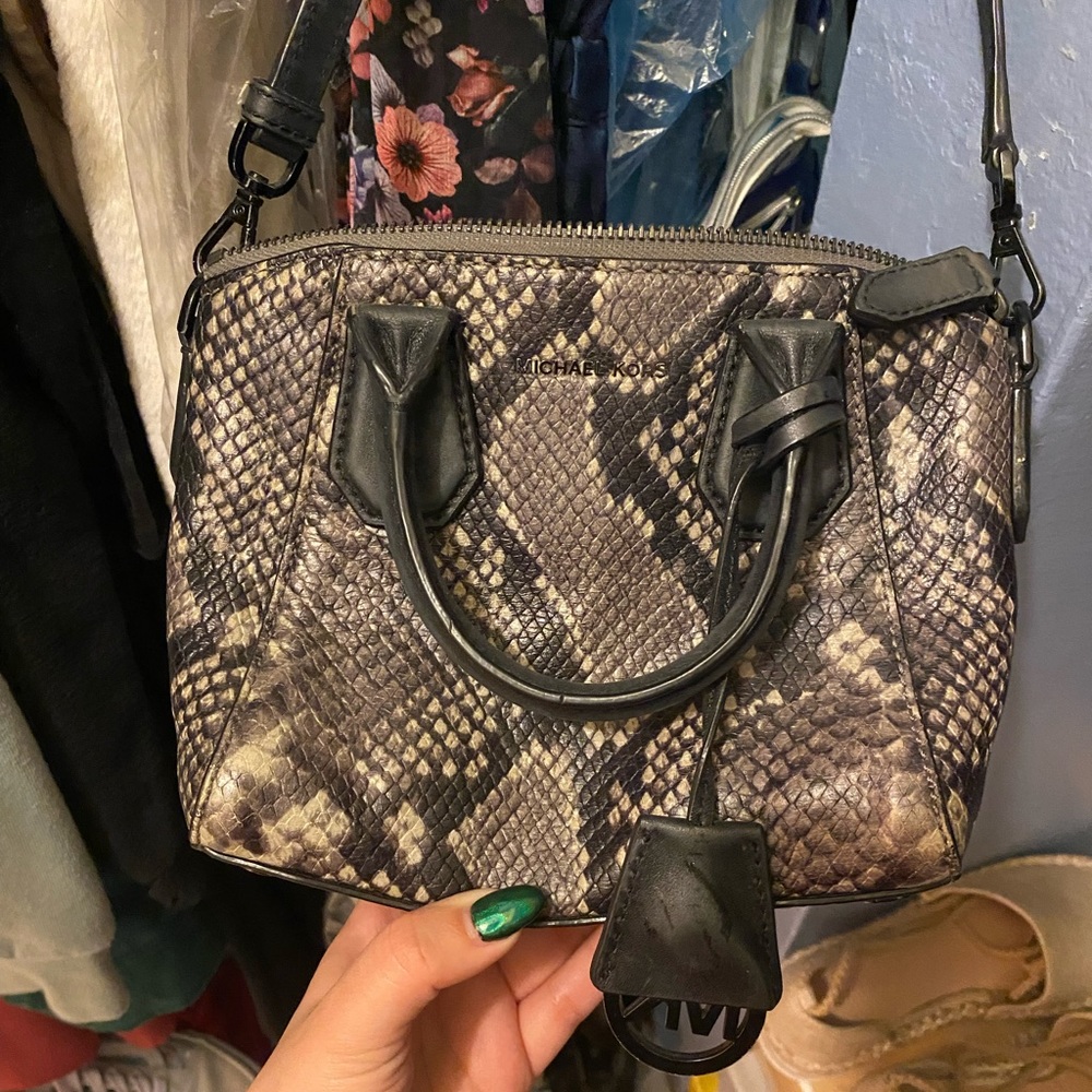 Snake skin Michael Kors crossbody.